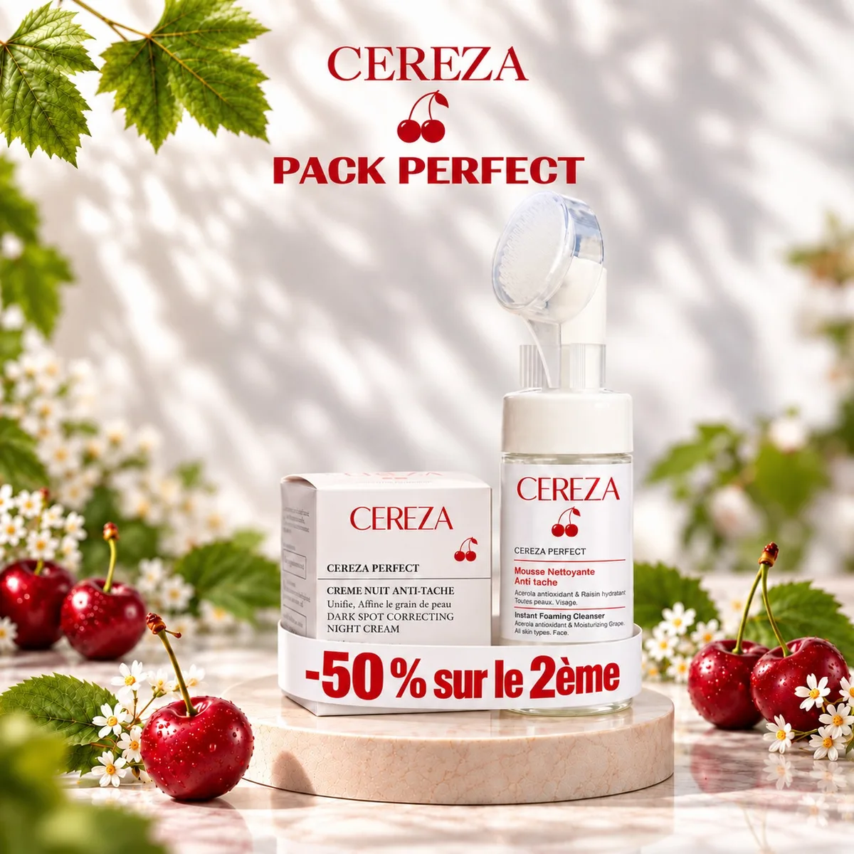 Pack Perfect — Mousse Anti-taches + Crème Nuit